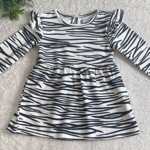 Primark Zebra Stripe Dress 18-24M Baby Girl EUC